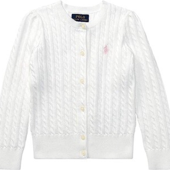 Polo Ralph Lauren Cable Knit Cotton Cardigan Kids - Picture 1 of 2